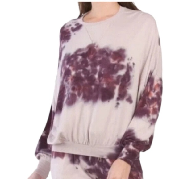 Young, Fabulous & Broke YFB Juliette Purple Tie Dye Sweatshirt Women’s Size L - Picture 1 of 8
